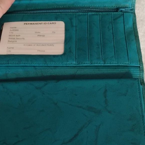 Pretty Teal and Tan Tote Bag - Picture 9 of 10